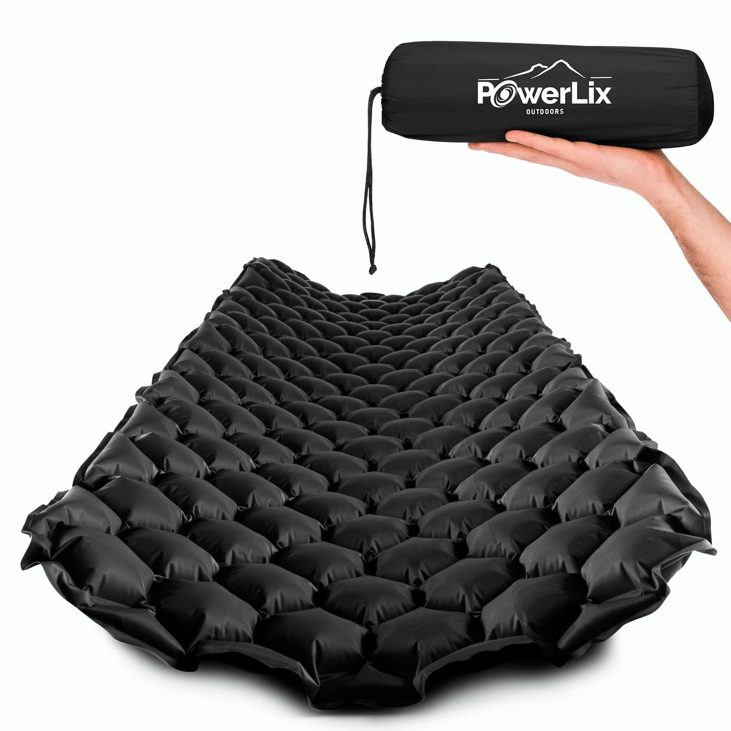 Ultralight and Compact Inflatable Mattress, Camping Sleeping Pad, Thermal Insulation Camping Mattress, Lightweight, All-Weather Camping Pad, Black, 74.8" X 22.8"