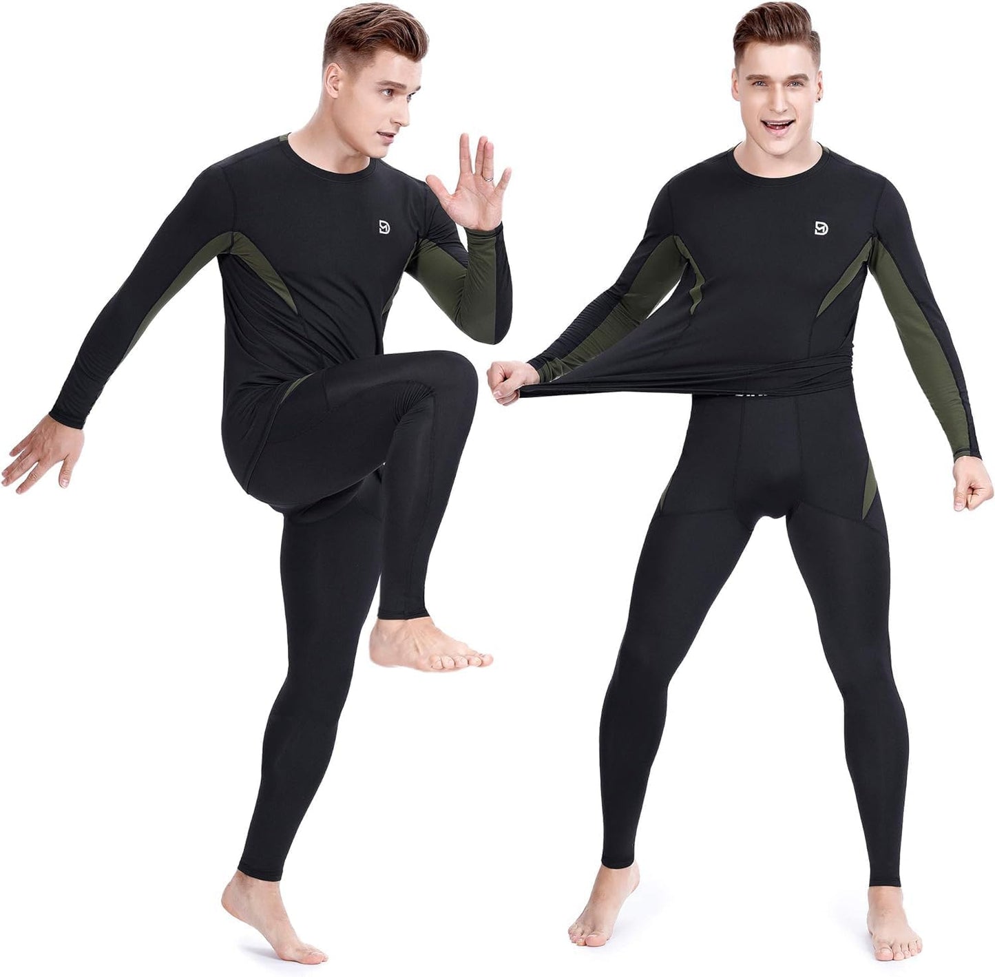 DIKAMEN Men's Fleece Lined Thermal Underwear Set - Tatooine Nomad