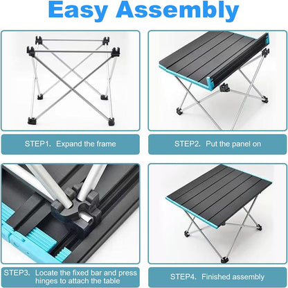  - Portable Camping Table.Outdoor Folding Table.Ultralight Aluminum Camping Table.Beach Table.Suitable for Camping, Picnic, Barbecue, Beach, Fishing, Hiking, Holiday Party, (Small) - Tatooine Nomad