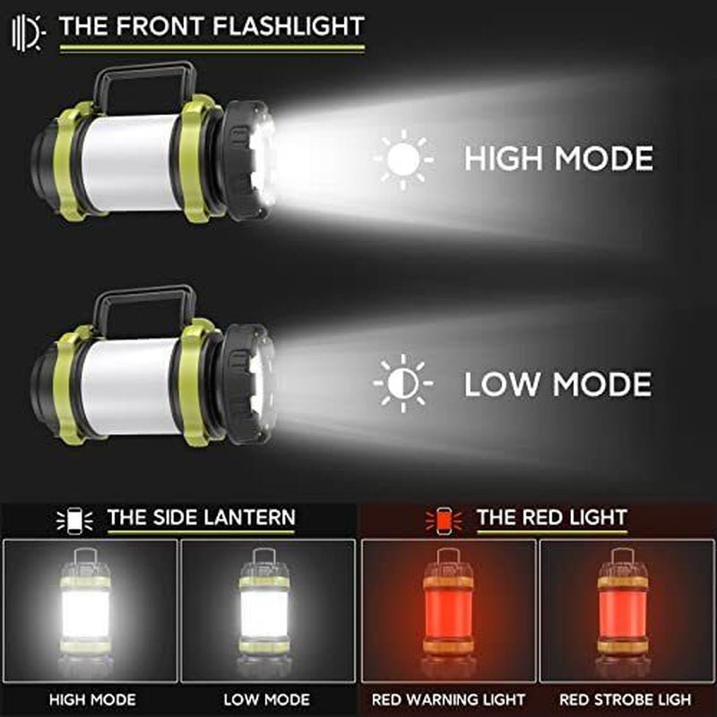 Camping Lantern Rechargeable , Camping Flashlight 4000 Capacity Power Bank,6 ... - Tatooine Nomad