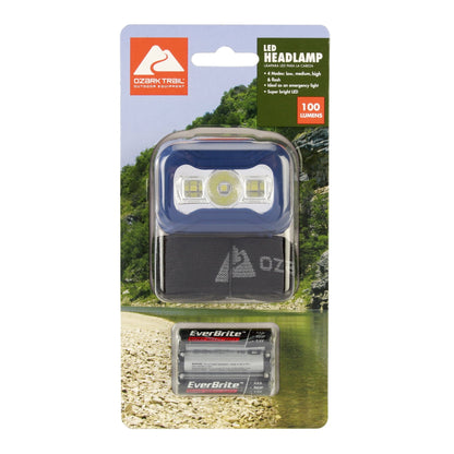 Ozark Trail 100 - Lumen LED Headlamp - Blue, Model 31639 - Tatooine Nomad