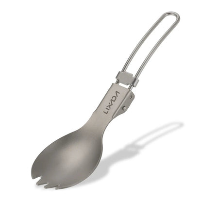 Lixada Lightweight Folding Titanium Spork for Camping & Hiking - Tatooine Nomad