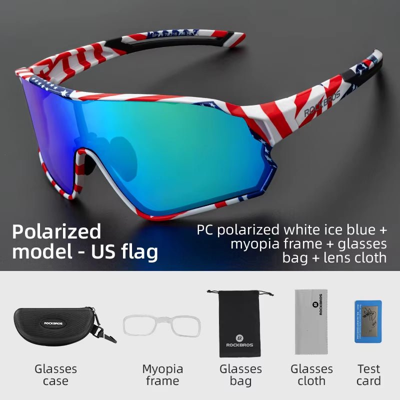 rockbros polarized cycling glasses for road and mountain biking - Tatooine Nomad