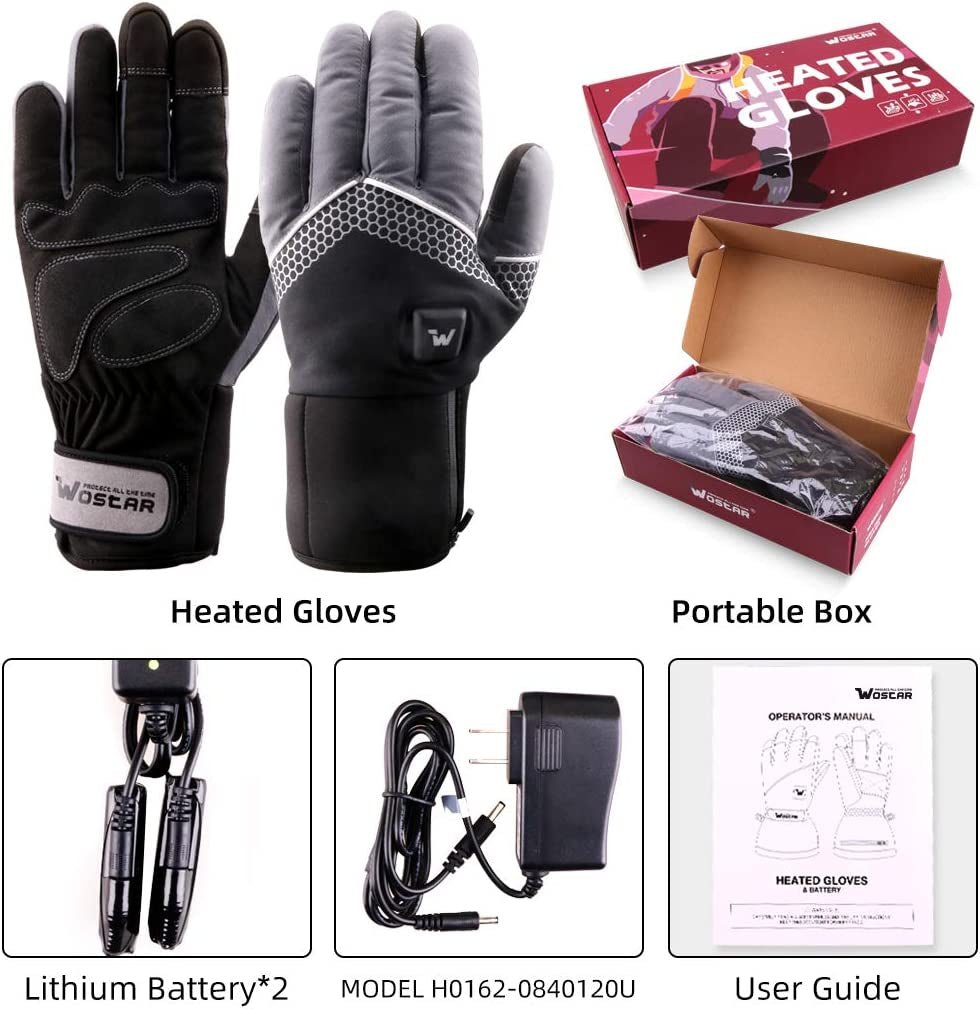 Wostar Electric Heated Gloves - 3 Heating Levels, Touchscreen, Waterproof - Tatooine Nomad