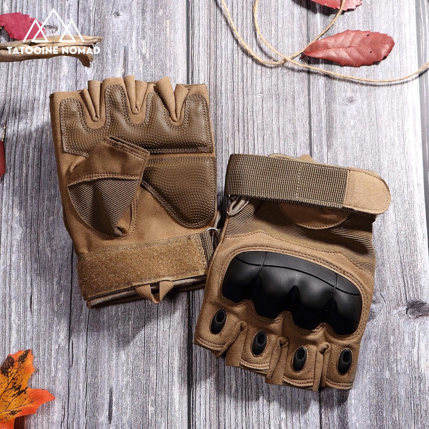 tactical fingerless gloves for outdoor adventures - Tatooine Nomad