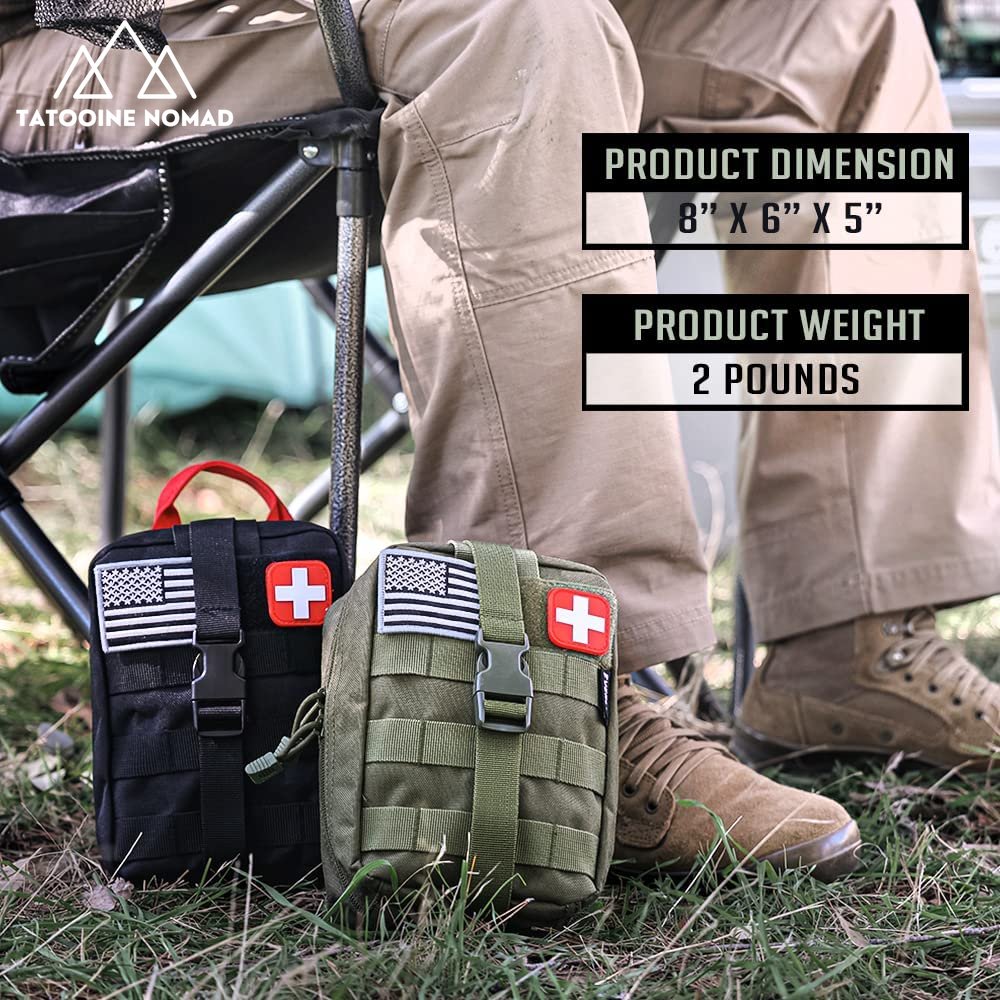 250 - Piece Survival First Aid Kit with Molle Pouch for Outdoors - Tatooine Nomad